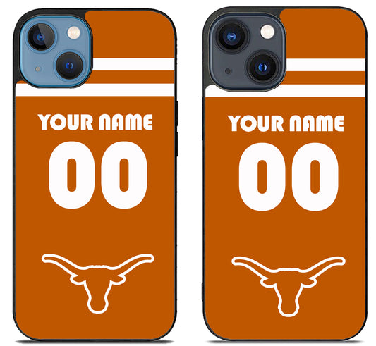 Custom Personalized Texas Longhorns iPhone 15 | iPhone 15 Plus Case