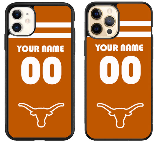 Custom Personalized Texas Longhorns iPhone 12 | 12 Mini | 12 Pro | 12 Pro Max Case