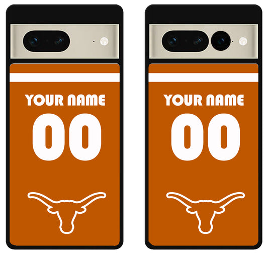 Custom Personalized Texas Longhorns Google Pixel 7 | 7 Pro Case