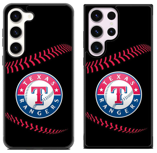 Texas Rangers Black Baseball Samsung Galaxy S23 | S23+ | S23 Ultra Case