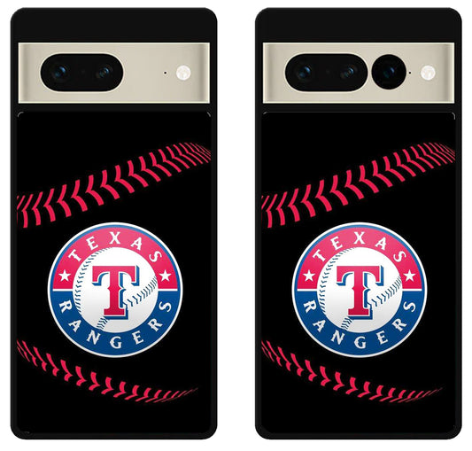 Texas Rangers Black Baseball Google Pixel 7 | 7 Pro Case