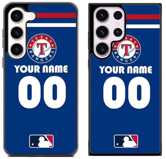 Custom Personalized Texas Rangers MLB Samsung Galaxy S23 | S23+ | S23 Ultra Case