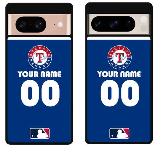 Custom Personalized Texas Rangers MLB Google Pixel 8 | 8 Pro Case