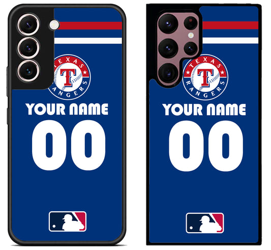 Custom Personalized Texas Rangers MLB Samsung Galaxy S22 | S22+ | S22 Ultra Case