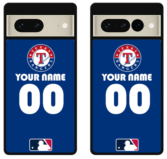 Custom Personalized Texas Rangers MLB Google Pixel 7 | 7 Pro Case