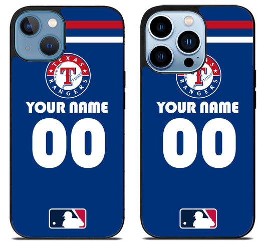 Custom Personalized Texas Rangers MLB iPhone 13 | 13 Mini | 13 Pro | 13 Pro Max Case