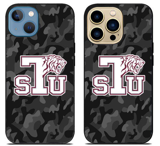 Texas Southern Tigers University Camo iPhone 14 | 14 Plus | 14 Pro | 14 Pro Max Case