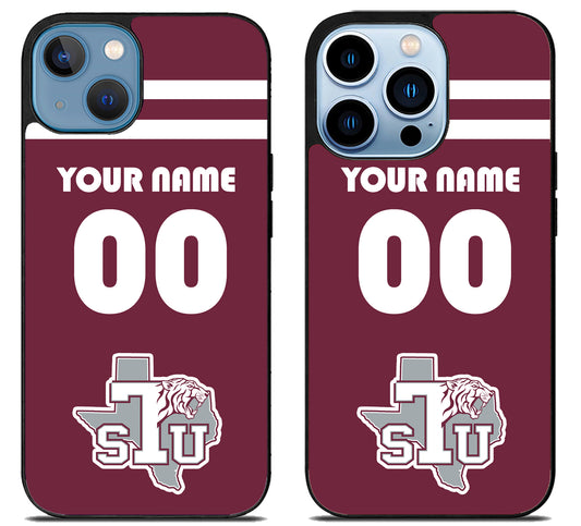 Custom Personalized Texas Southern Tigers iPhone 13 | 13 Mini | 13 Pro | 13 Pro Max Case