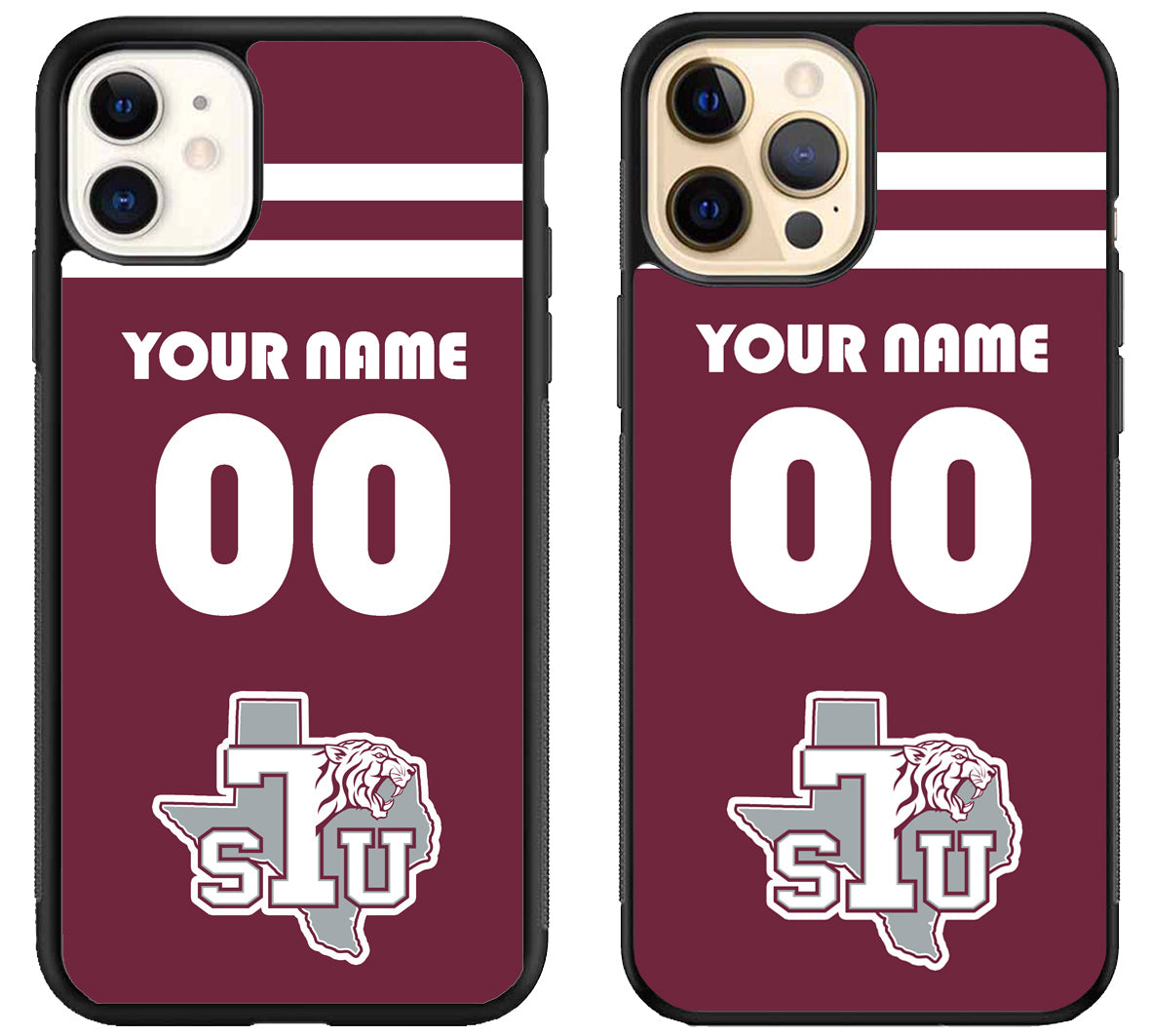 Custom Personalized Texas Southern Tigers iPhone 12 | 12 Mini | 12 Pro | 12 Pro Max Case
