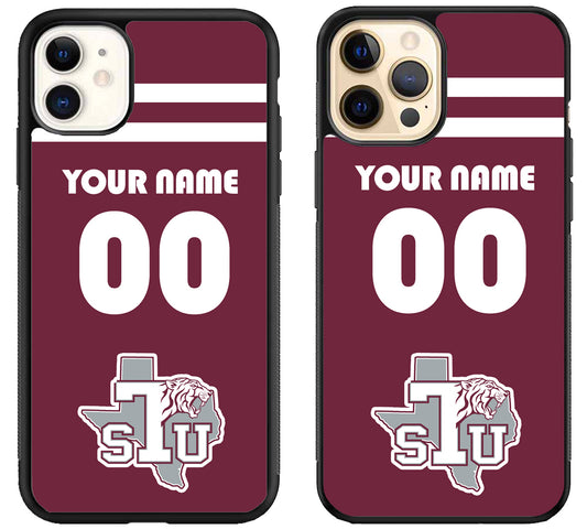 Custom Personalized Texas Southern Tigers iPhone 12 | 12 Mini | 12 Pro | 12 Pro Max Case
