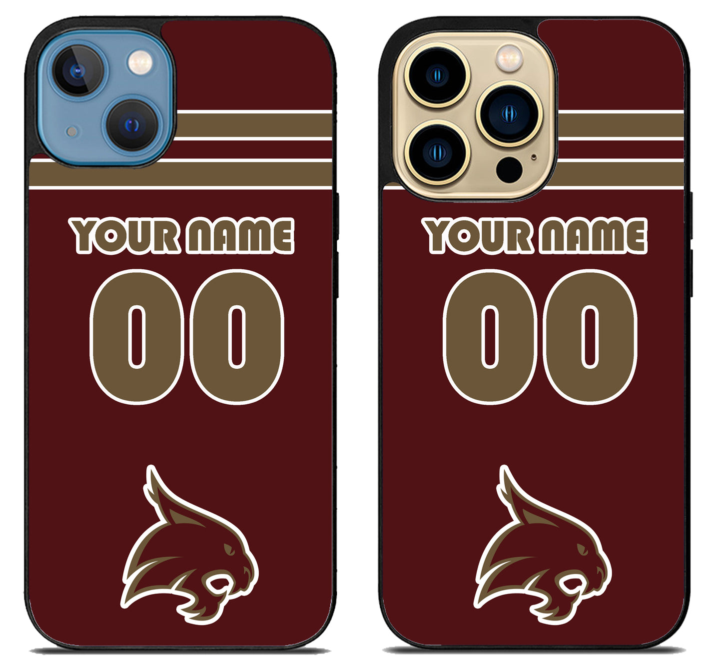 Custom Personalized Texas State Bobcats iPhone 14 | 14 Plus | 14 Pro | 14 Pro Max Case