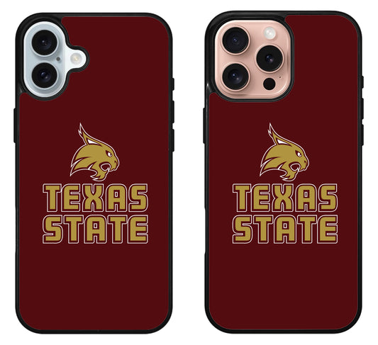 Texas State Bobcats University iPhone 16 | 16 Plus | 16 Pro | 16 Pro Max Case