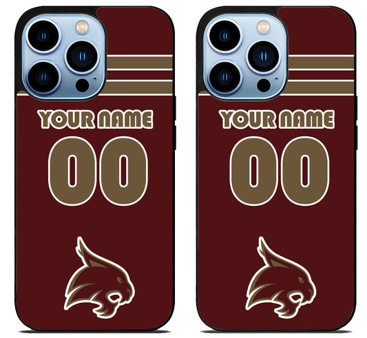 Custom Personalized Texas State Bobcats iPhone 15 Pro | iPhone 15 Pro Max Case