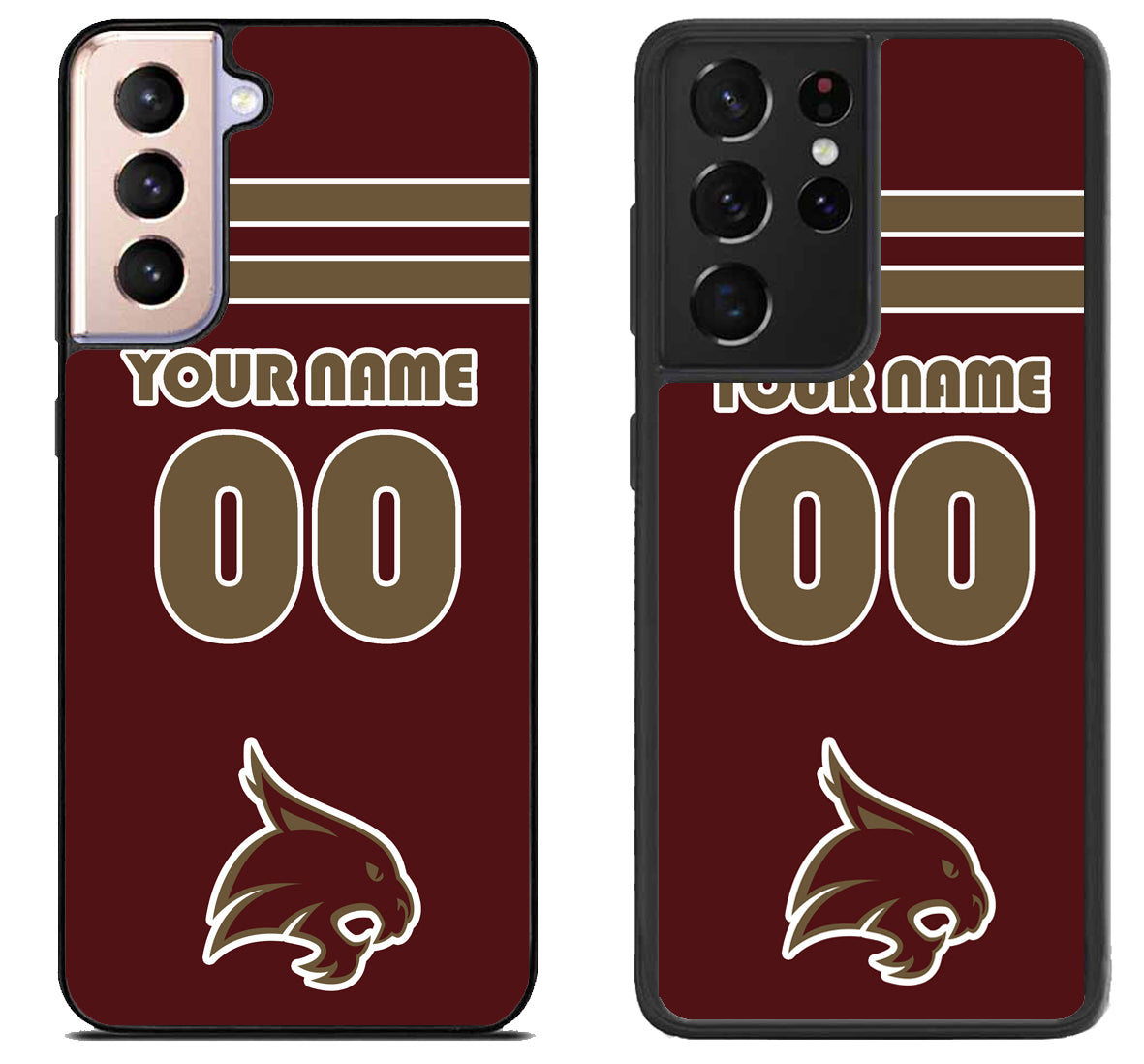 Custom Personalized Texas State Bobcats Samsung Galaxy S21 | S21 FE | S21+ | S21 Ultra Case