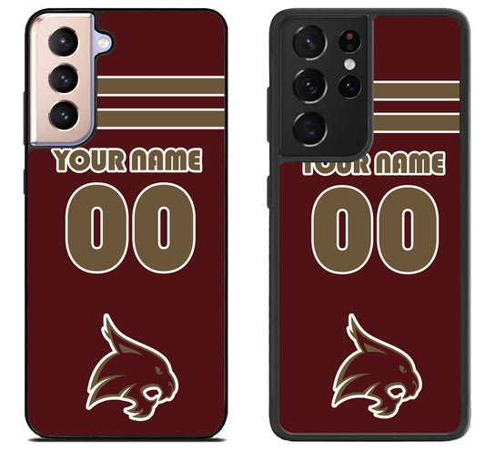 Custom Personalized Texas State Bobcats Samsung Galaxy S21 | S21 FE | S21+ | S21 Ultra Case