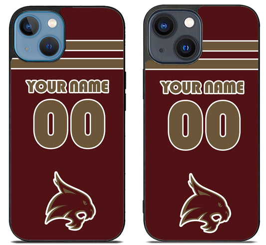 Custom Personalized Texas State Bobcats iPhone 15 | iPhone 15 Plus Case
