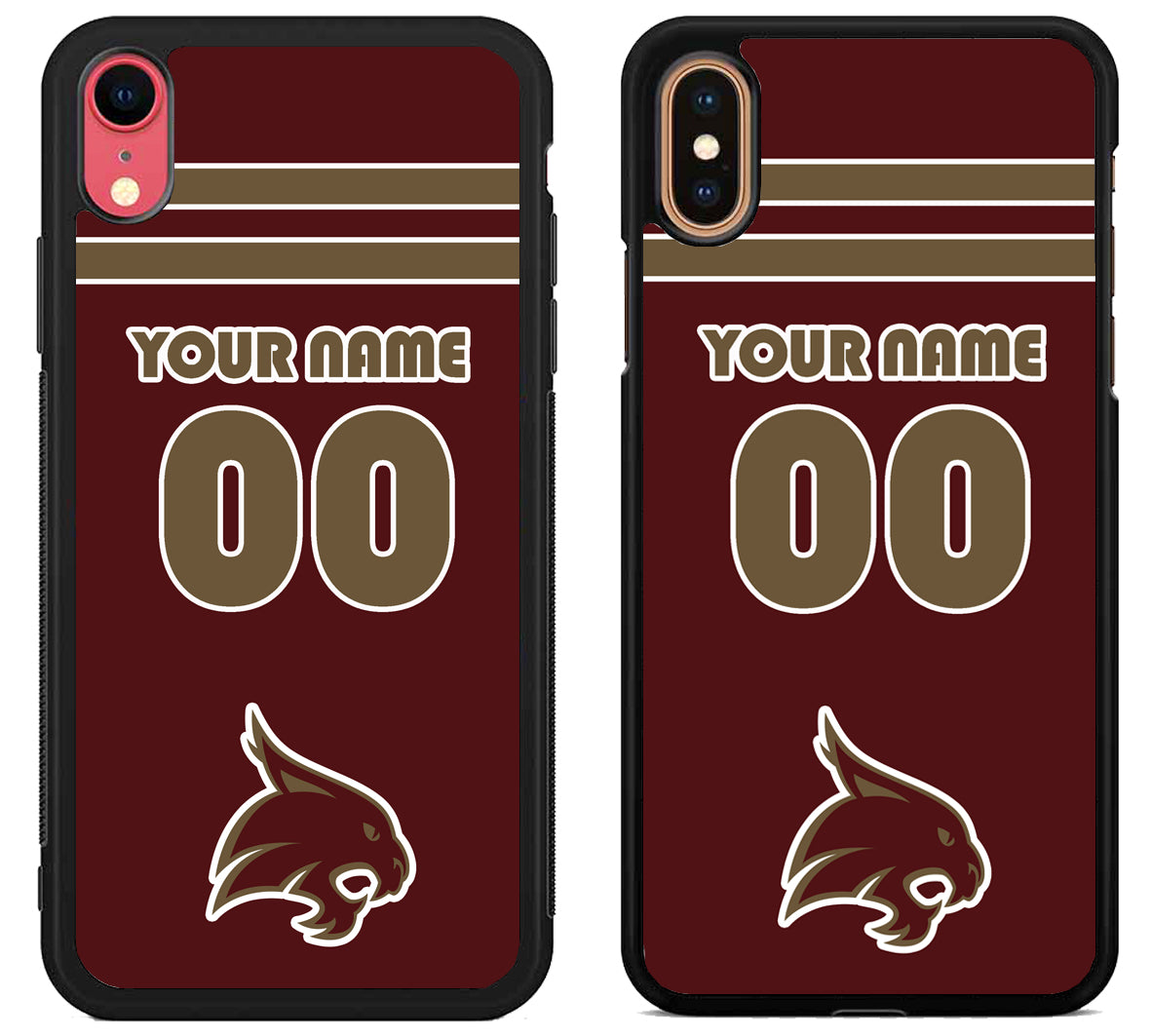 Custom Personalized Texas State Bobcats iPhone X | Xs | Xr | Xs Max Case