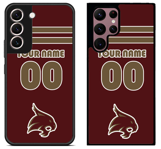 Custom Personalized Texas State Bobcats Samsung Galaxy S22 | S22+ | S22 Ultra Case