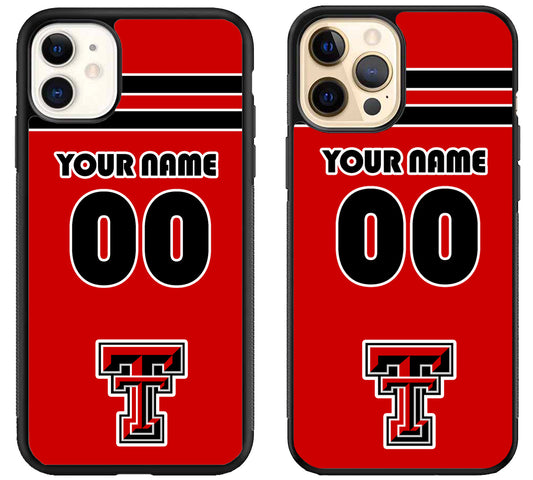 Custom Personalized Texas Tech Red Raiders iPhone 12 | 12 Mini | 12 Pro | 12 Pro Max Case