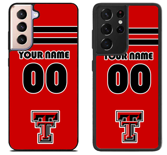 Custom Personalized Texas Tech Red Raiders Samsung Galaxy S21 | S21 FE | S21+ | S21 Ultra Case