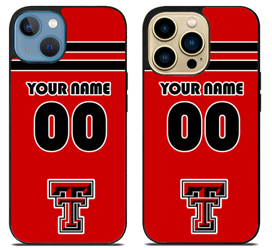Custom Personalized Texas Tech Red Raiders iPhone 14 | 14 Plus | 14 Pro | 14 Pro Max Case