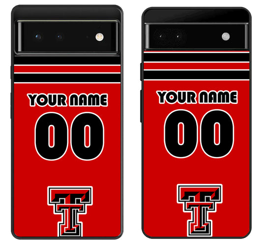 Custom Personalized Texas Tech Red Raiders Google Pixel 6 | 6A | 6 Pro Case