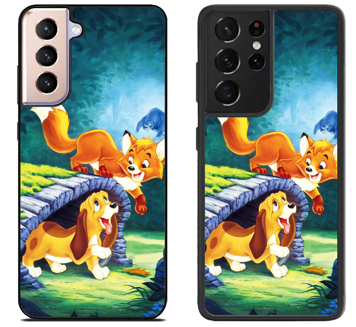 The Fox and the Hound Wallpaper Samsung Galaxy S21 | S21 FE | S21+ | S21 Ultra Case