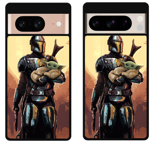 The Mandalorian Star Wars X Baby Yoda Google Pixel 8 | 8 Pro Case