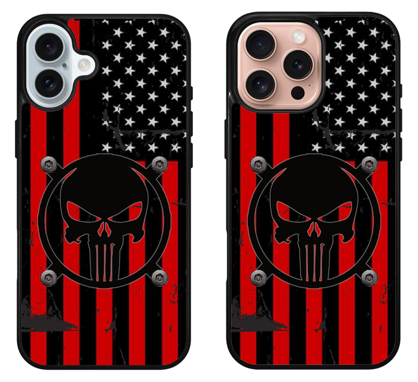 The Punisher Flag iPhone 16 | 16 Plus | 16 Pro | 16 Pro Max Case