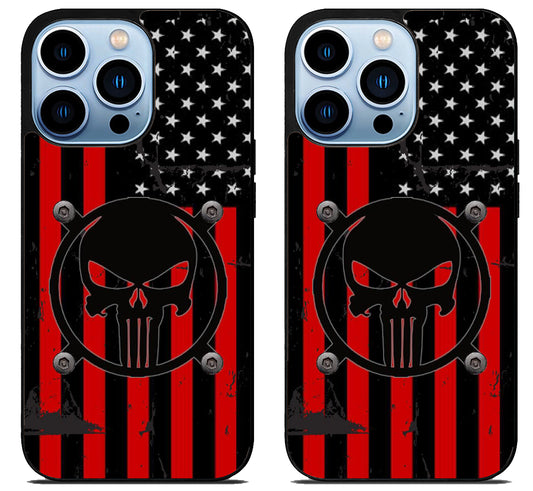 The Punisher Flag iPhone 15 Pro | iPhone 15 Pro Max Case