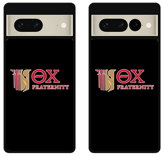 Theta Chi Fraternity Black Google Pixel 7 | 7 Pro Case