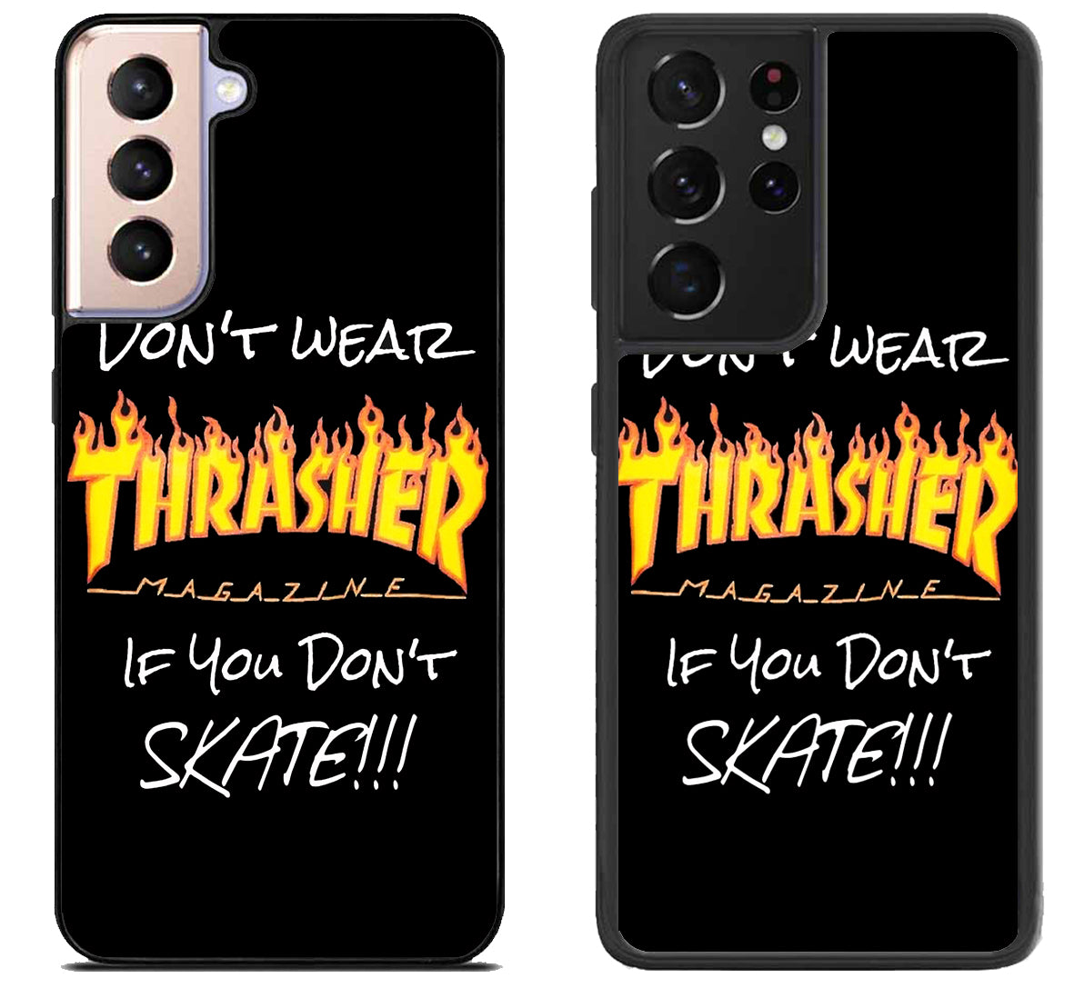 Thrasher Black Samsung Galaxy S21 | S21 FE | S21+ | S21 Ultra Case