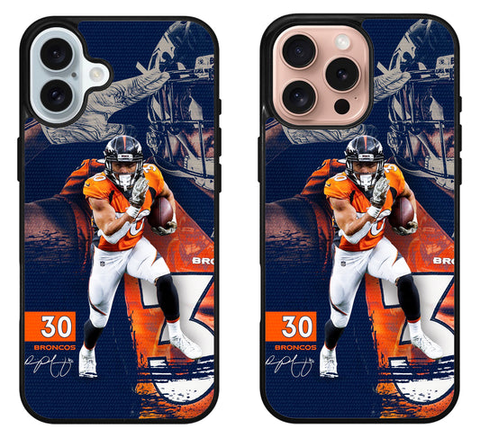 Tioni Taylor Denver Broncos iPhone 16 | 16 Plus | 16 Pro | 16 Pro Max Case