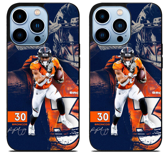 Tioni Taylor Denver Broncos iPhone 15 Pro | iPhone 15 Pro Max Case