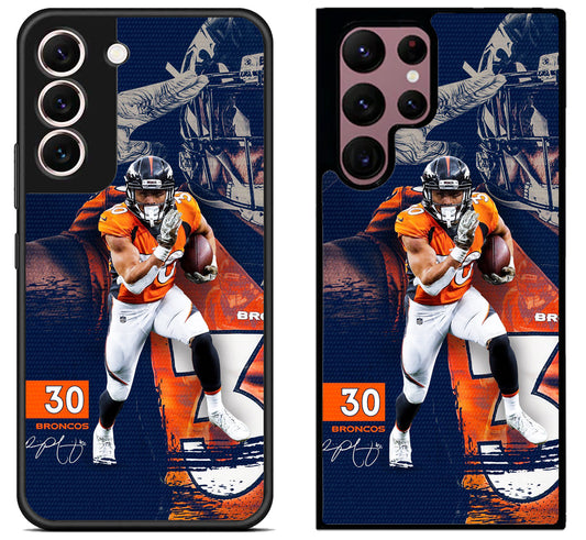 Tioni Taylor Denver Broncos Samsung Galaxy S22 | S22+ | S22 Ultra Case