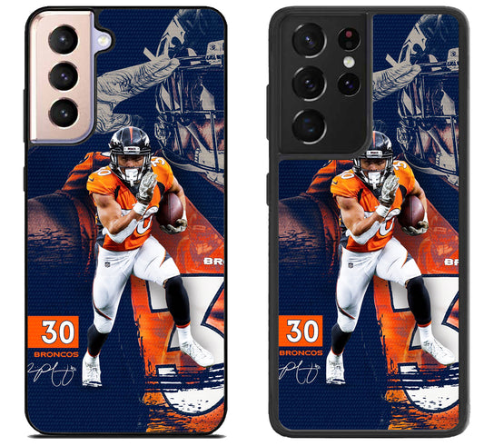 Tioni Taylor Denver Broncos Samsung Galaxy S21 | S21 FE | S21+ | S21 Ultra Case