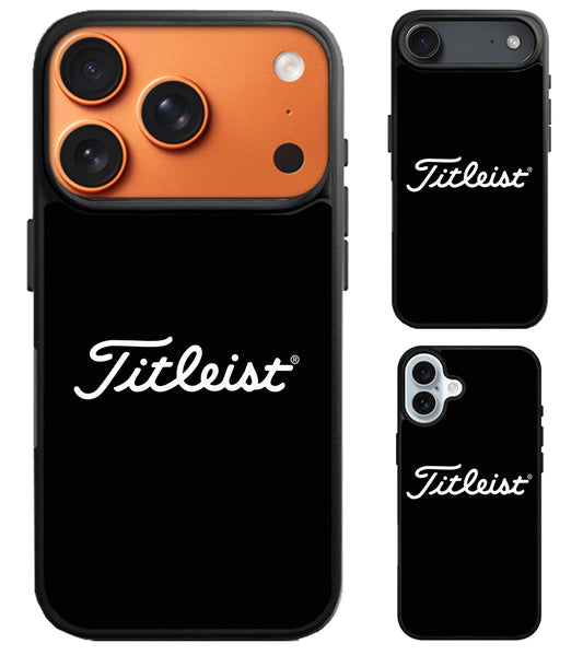 Titleist Black Logo iPhone Air | iPhone 17 | 17 Pro | 17 Pro Max Case