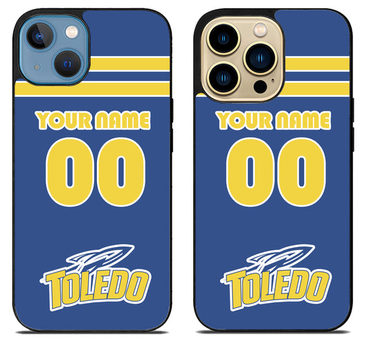Custom Personalized Toledo Rockets iPhone 14 | 14 Plus | 14 Pro | 14 Pro Max Case