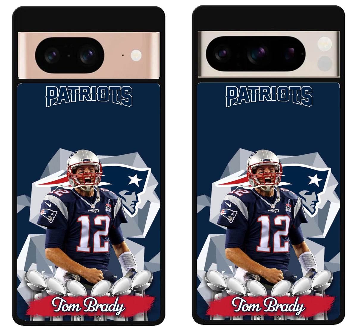 Tom Brady New England Patriot Cover Google Pixel 8 | 8 Pro Case