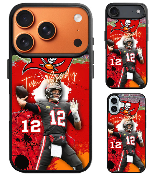 Tom Brady Tampa Bay Buccaneers Style iPhone Air | iPhone 17 | 17 Pro | 17 Pro Max Case