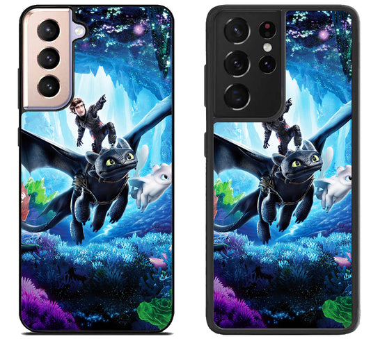 Toothless Dragon And Hiccup Samsung Galaxy S21 | S21 FE | S21+ | S21 Ultra Case