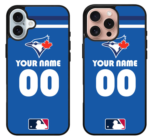 Custom Personalized Toronto Blue Jays iPhone 16 | 16 Plus | 16 Pro | 16 Pro Max Case