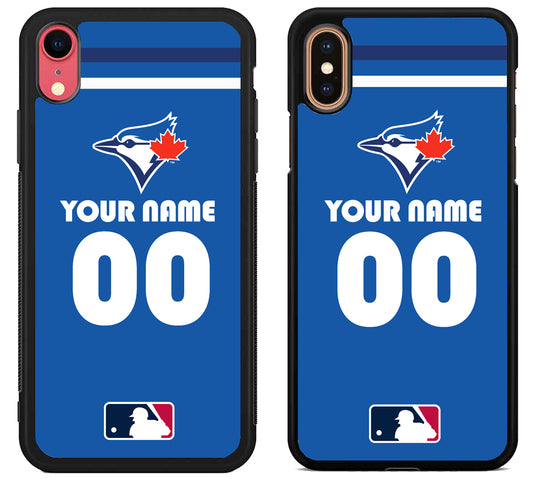 Custom Personalized Toronto Blue Jays MLB iPhone X | Xs | Xr | Xs Max Case