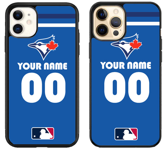 Custom Personalized Toronto Blue Jays MLB iPhone 12 | 12 Mini | 12 Pro | 12 Pro Max Case
