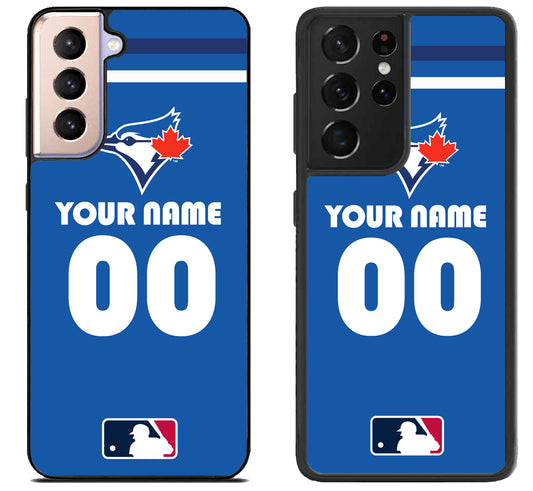 Custom Personalized Toronto Blue Jays MLB Samsung Galaxy S21 | S21 FE | S21+ | S21 Ultra Case