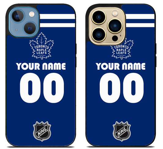 Custom Personalized Toronto Maple Leafs NHL iPhone 14 | 14 Plus | 14 Pro | 14 Pro Max Case