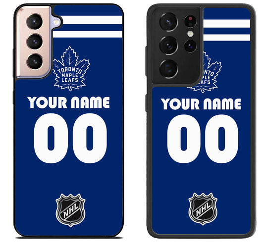 Custom Personalized Toronto Maple Leafs NHL Samsung Galaxy S21 | S21 FE | S21+ | S21 Ultra Case