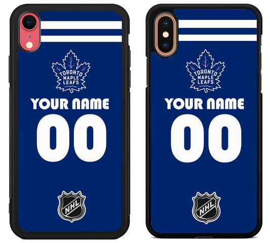Custom Personalized Toronto Maple Leafs NHL iPhone X | Xs | Xr | Xs Max Case