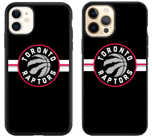 Toronto Raptors Black Stripe iPhone 12 | 12 Mini | 12 Pro | 12 Pro Max Case