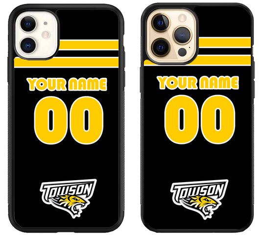 Custom Personalized Towson Tigers iPhone 12 | 12 Mini | 12 Pro | 12 Pro Max Case